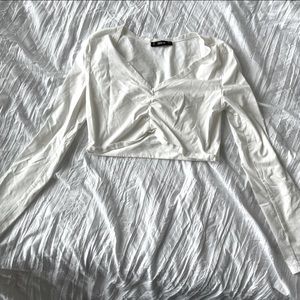 Basic White Long Sleeve Shirt